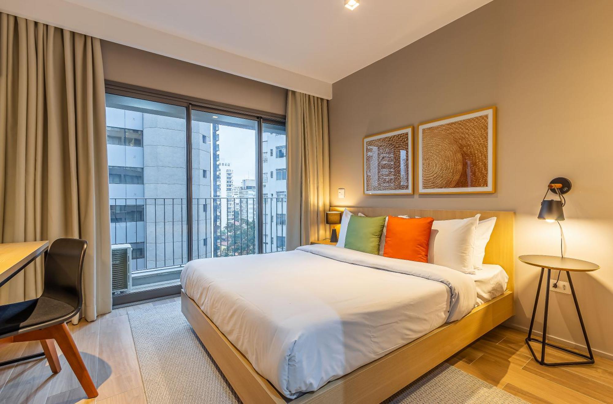 Apartamentos Proximos Ao Masp E A Metros Da Estacao Consolacao E Avenida Paulista - Next Haddock ساو باولو الغرفة الصورة