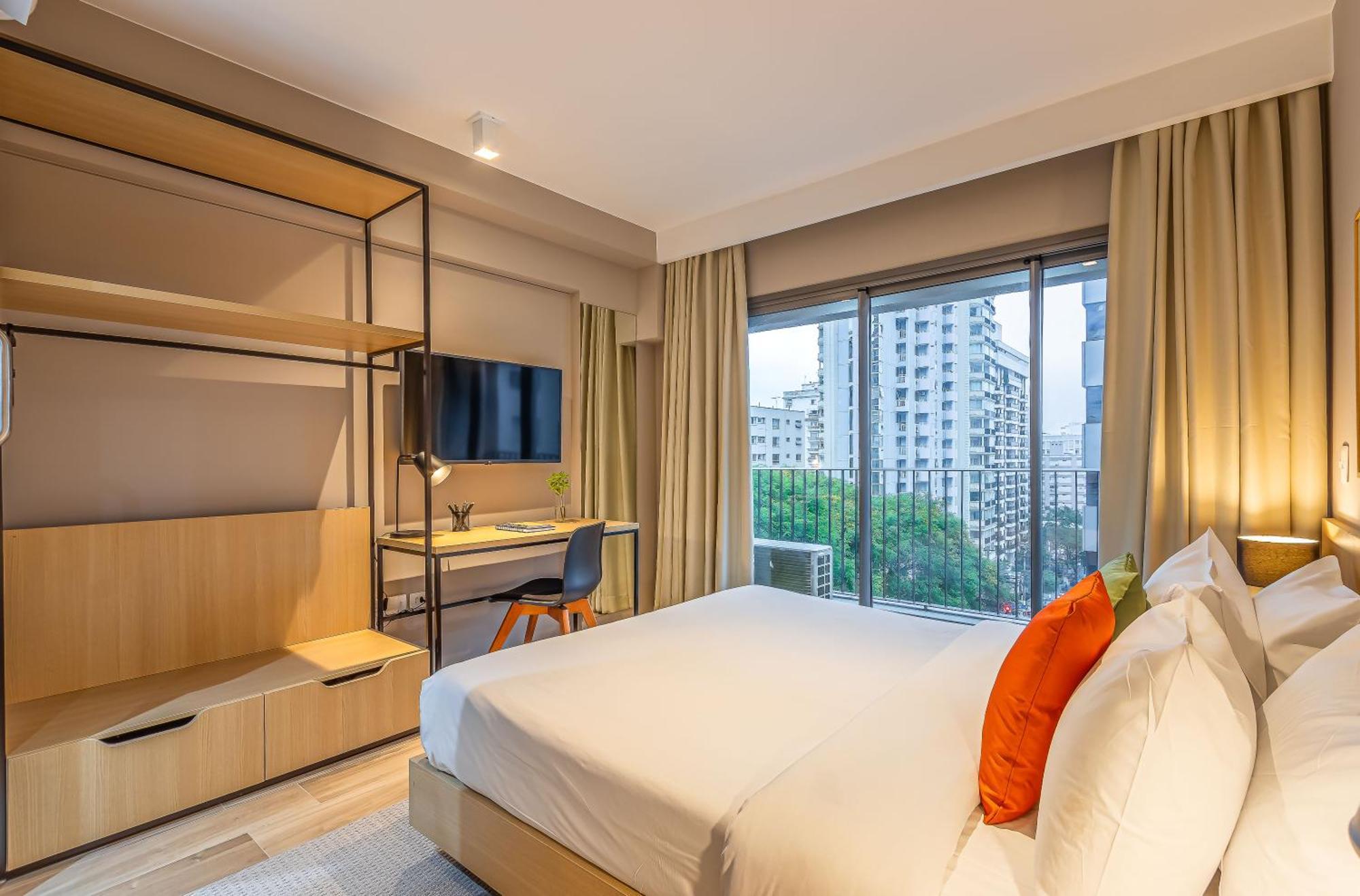 Apartamentos Proximos Ao Masp E A Metros Da Estacao Consolacao E Avenida Paulista - Next Haddock ساو باولو الغرفة الصورة